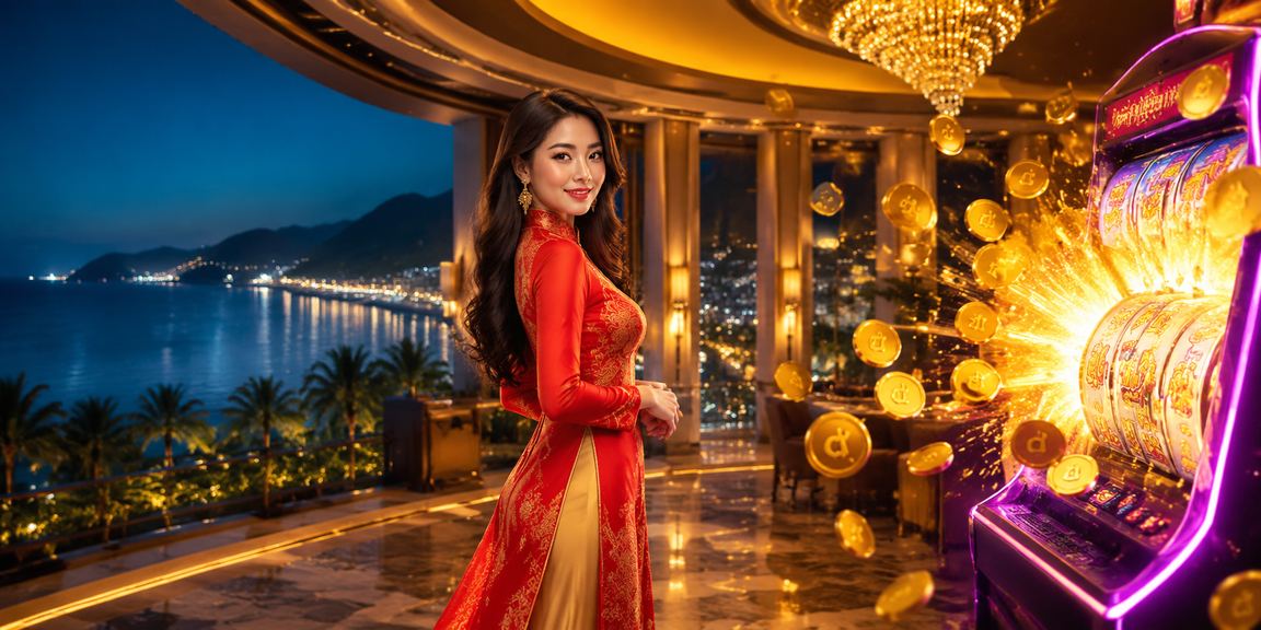 Chơi slot game tại Phú Quốc với trang phục áo dài